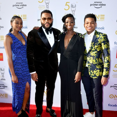 Alvina Stewart together with her children and ex-husband attend the 50th NAACP Image Awards